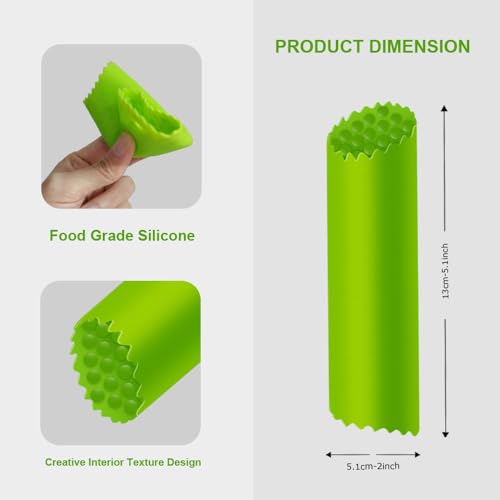 Dumealagr GARLIC PEELER-02 Peeler Tube Silicone Garlic Skin Remover Roller Garlic Tube Rollers Skin Remover Garlic Roller Peeling Tube Tool thumb #2