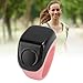 GOWENIC Smart Bluetooth Finger Ring, BT5.0 Pedometer Counter with Touch Control, 0.42in OLED Display & 3 Replaceable Sizes (18/20/22mm) (Pink)