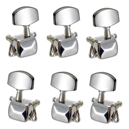 Chevilles de clé chromées 6 pièces: accordeurs de cordes mécaniques pour guitares acoustiques 3r3l - Les Beatles, Paul McCartney, John Lennon, RIngo Starr, George Harrison Chevilles de clé chromées 6 pièces: accordeurs de cordes mécaniques pour guitares acoustiques 3r3l