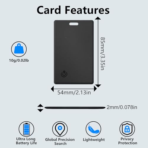 Wallet Tracker Card 2-in-1, Compatible with Apple Find My Only for iOS by FIND Ai GL - Used condition - Image 6