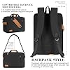 ESTARER Laptoptasche/Umhängetasche 17 Zoll Umwandelbar Rucksack, Business Tasche für Büro/Schule/Reisen #5
