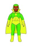 Medicom Marvel Hero Sofubi: Vision Figure