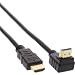 Produktbild InLine 17015V HDMI Kabel, gewinkelt, HDMI-High Speed mit Ethernet, Stecker / Stecker, verg. Kontakte, schwarz, 15m