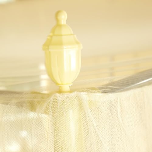 Cortina mosquitera para marco de cama de 120x200 con cubierta protectora de dormitorio 4
