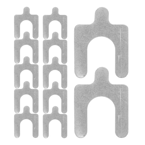 BATHVEVE 50pcs Four Wheel Alignment Gasket U Type Inserts for Camber Angle Adjustment Car Alignment Tool and Scenario Use