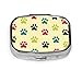 Produktbild Katzenpfote Schöne Pet Run Jump Footprint Mädchen Pillendose Kleine Pillendosen Tablet Halter Wallet Organizer Fall Für Tasche Oder Geldbörse