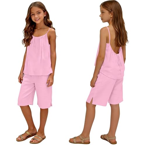 Tenue d'été pour filles contre la chaleur ensemble débardeur short léger