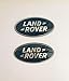 LAND ROVER RANGE ROVER SUPERCHARGED OVAL BADGES BLACK ON SILVER GENUINE PARTS