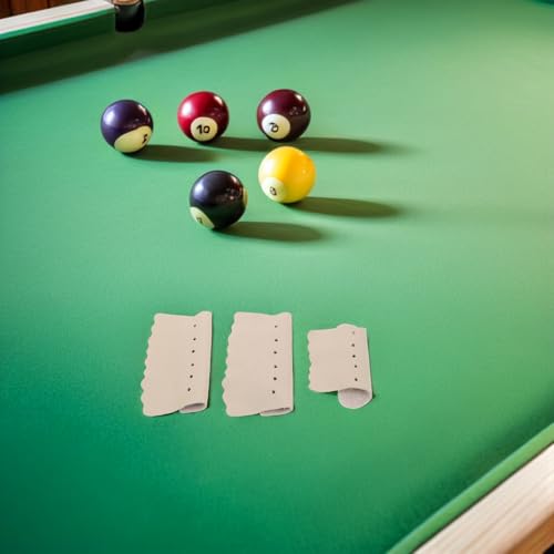 6 protectores de bolsillo para mesa de billar en cuero artificial gris 6