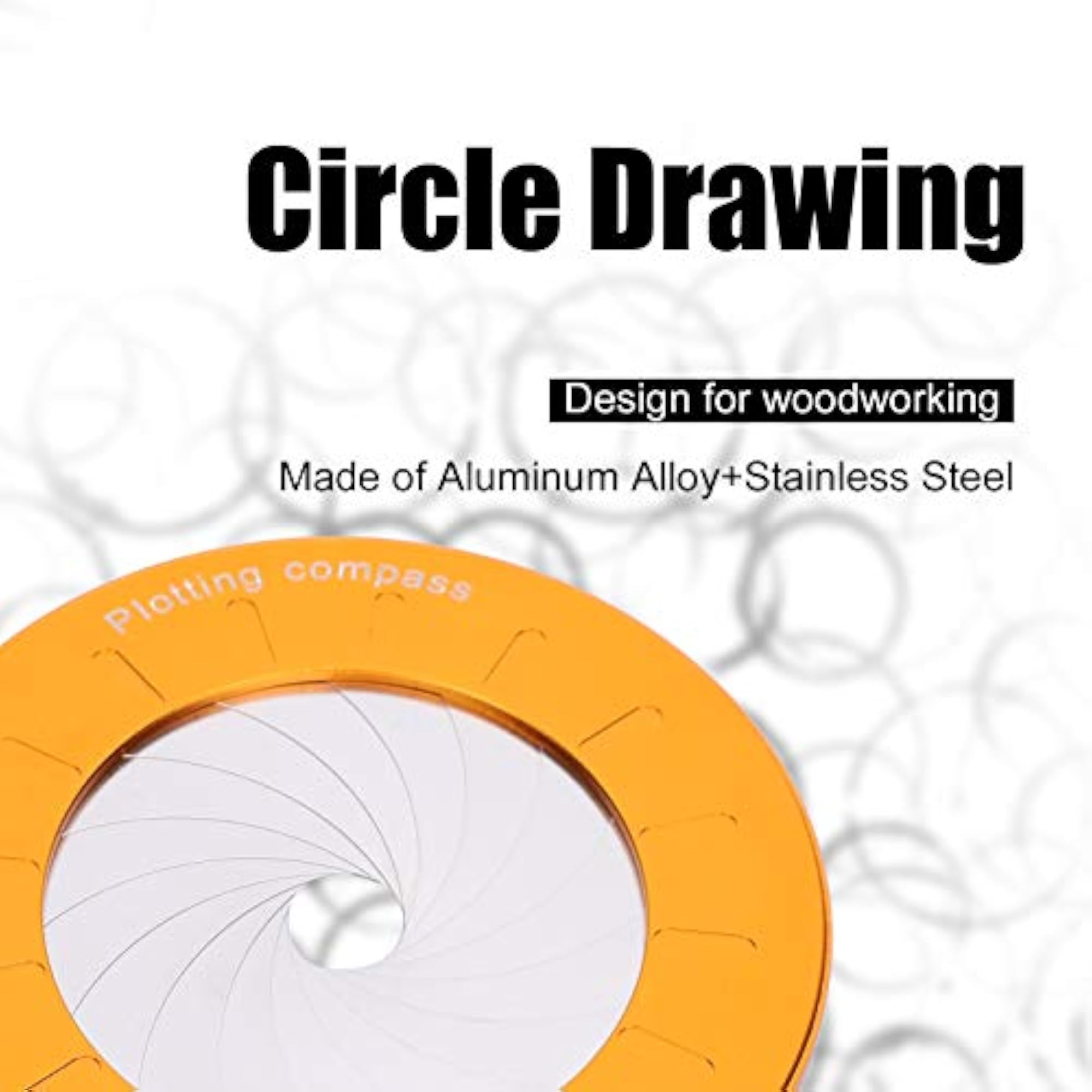 Circle Template Drawing Aid Geometric Ruler Tool