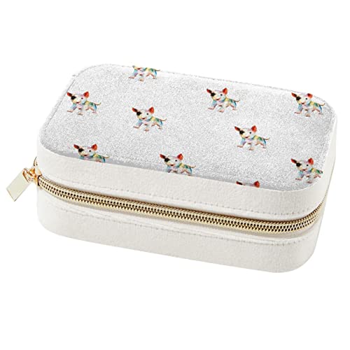 Boîte à bijoux chien : coffret de rangement portable pour bagues et colliers