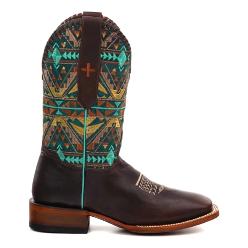 PENDLETON Men's Jackson Western Boots – Artisan Crafted with Embroidery Accents and Intricate Patterns2