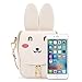 CMK Trendy Kids Bunny Purse Shoulder Bags for Girls for Children(82008_Beige) Small