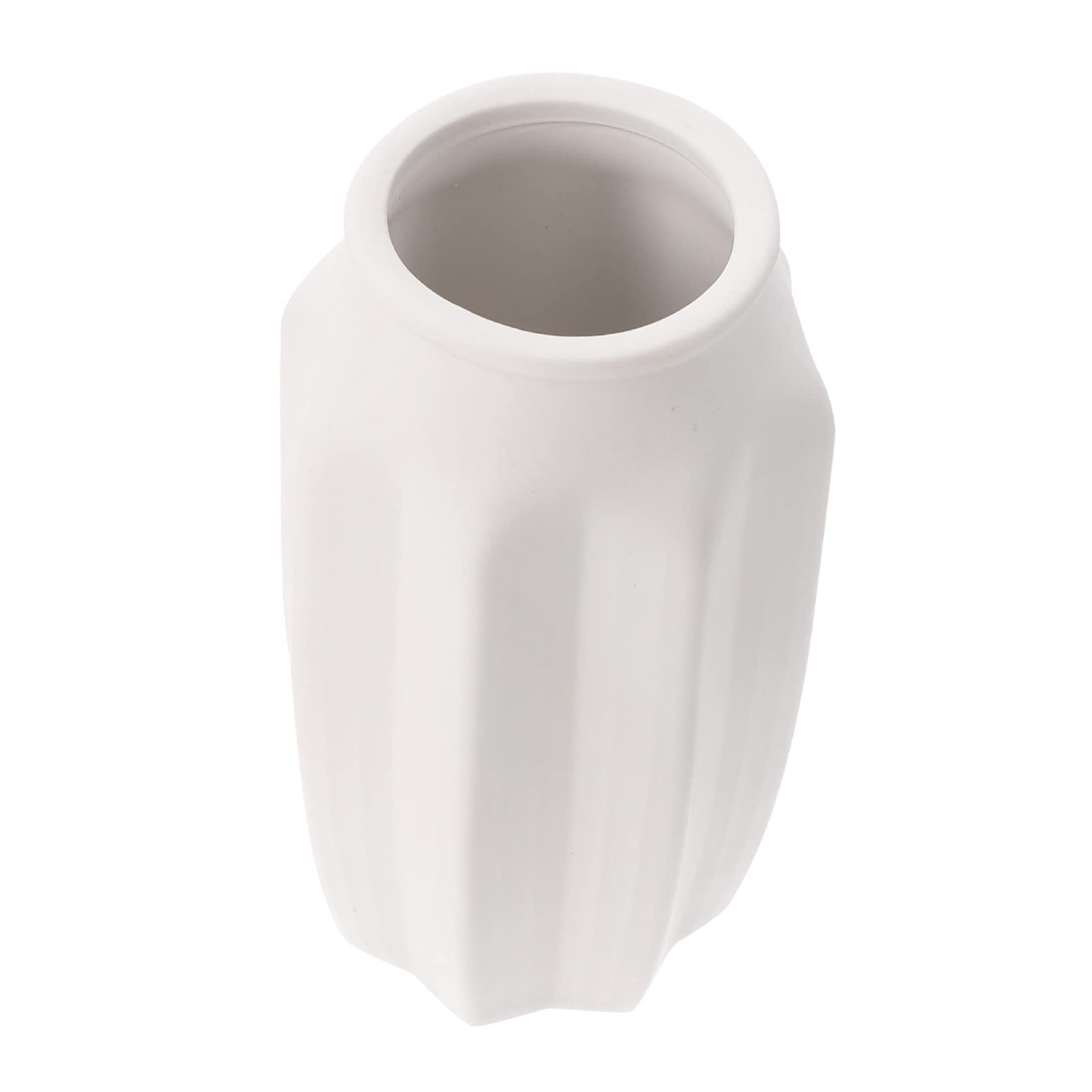 Holibanna 1Pieza Jarrón Geométrico De Cerámica para Flores Soporte De Flores De Escritorio Decoración para Ramos y Suculentas Artificiales