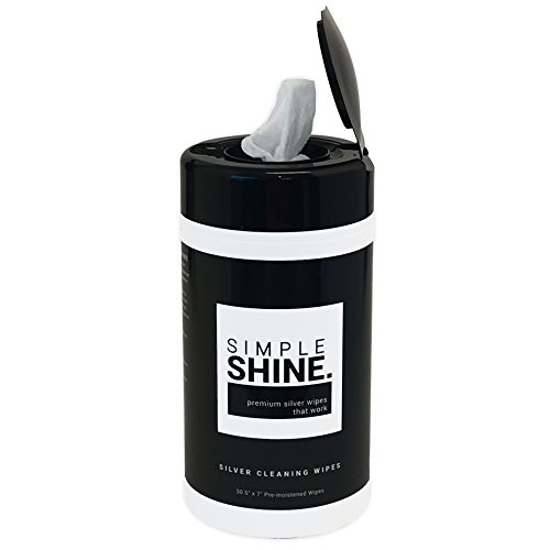 Silver Cleaning Wipes, 100% Cotton Wet Polishing | Best for Sterling Jewelry, Silverware | Large 30 Count - Thumbnail 2