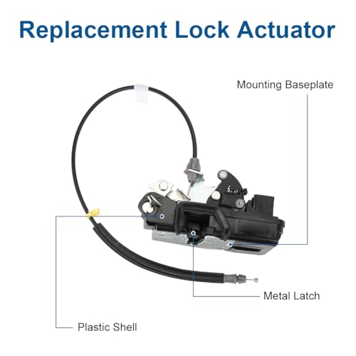 Image of WMPHE Front Right Passenger Side Power Door Lock Actuator Motor Compatible with Cadillac CTS 2009 2010 2011 2012 2013 2014 Replacement for 937-961 22862245 20786540 22791030
