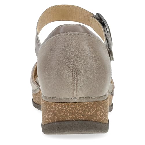 Image of Dansko Mae Mary Jane for Women - Dual-Density Cork /EVA Midsole and Lightweight Rubber Outsole Provide Durable and Comfortable Ride on Patented Stapled Construction