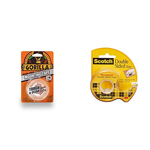 Gorilla Tough & Clear Double Sided Mounting Tape, 1