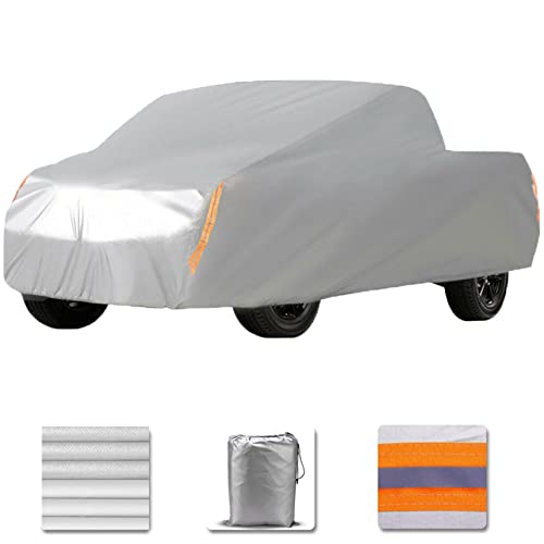 Image of Pickup Truck Cover Universal All Weather Heavy Outdoor Replacement for Pickup Truck up to 250 L x 80 W x 65 H Inch