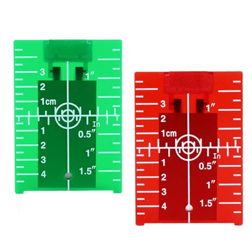 SOGHO - Lot de 2 panneaux de cibles laser à réflecteur, accessoires laser de nivellement, panneau de cible laser, récepteur laser, accessoires de mesure laser, distance de cible laser, pour une amélioration