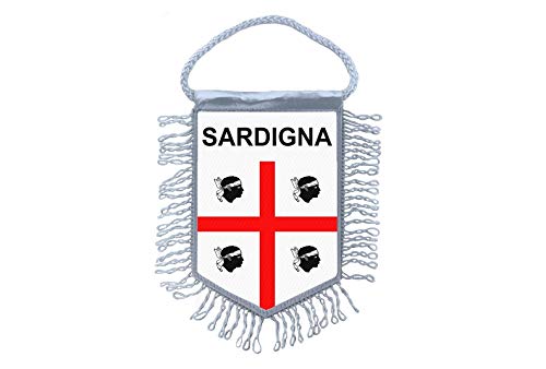 Bandierina Auto Sardegna - Gagliardetto In Poliestere Doppia Faccia Per Macchina - Foto 3