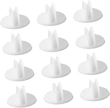 25pcs Plastic Sign Clips for Retail Display Small Tag Holders for Store Shelves Adhesive Base for Easy Installation for Pricing Menu Cards and Product Signs