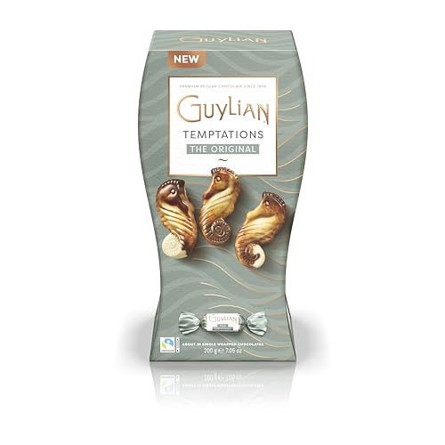 Guylian Bombones de Chocolate Belga, Chocolate en forma de Caballitos de Mar, con Praliné de...