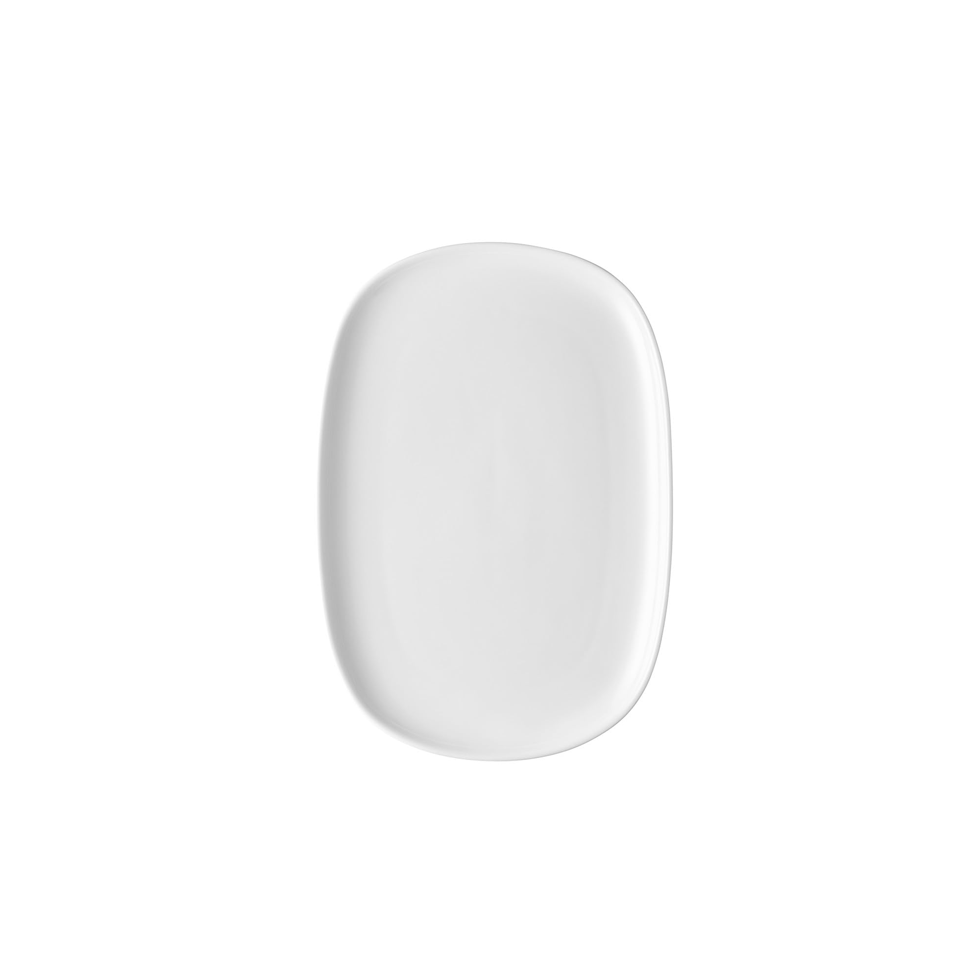 Alessi White Itsumo Nf07/22 36 - Designer Oval Serving Plate, Everyday Use, Minimalist Aesthetic, In Porcelain