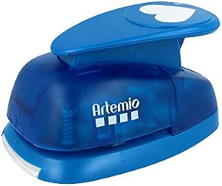 Artemio VIHCP307 Giant Heart Lever Punch, Blue, 13x8 cm