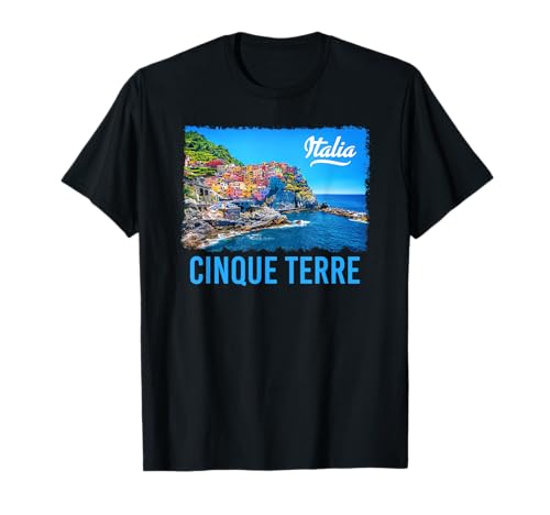 Cinque Terre Italia Pincel Print Camiseta