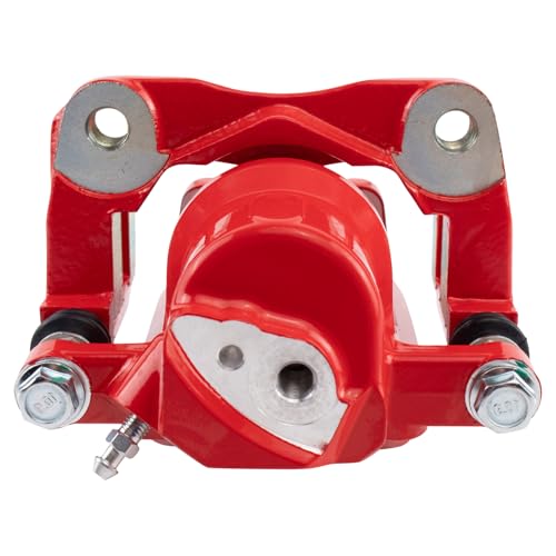 Image of TRQ Rear Left Brake Caliper w /Bracket Performance Red Drivers Side | For 2006-2011 Toyota RAV4