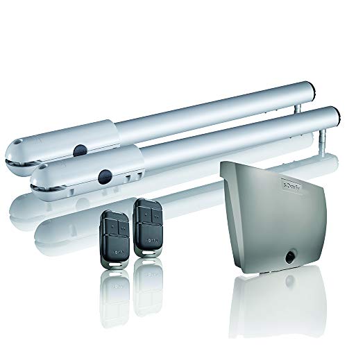Somfy 2400781 SGS 501 - Motorización sin finos para puerta batiente | Puerta hasta 5 m | Ángulo máximo de 120° | Incluye 2 mandos Keypop RTS