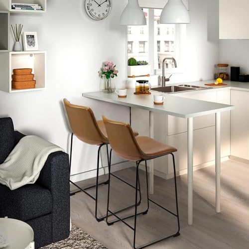 Image of Waleaf 26 Inch Counter Height Bar Stools Set of 3, Faux Leather Bar Chairs