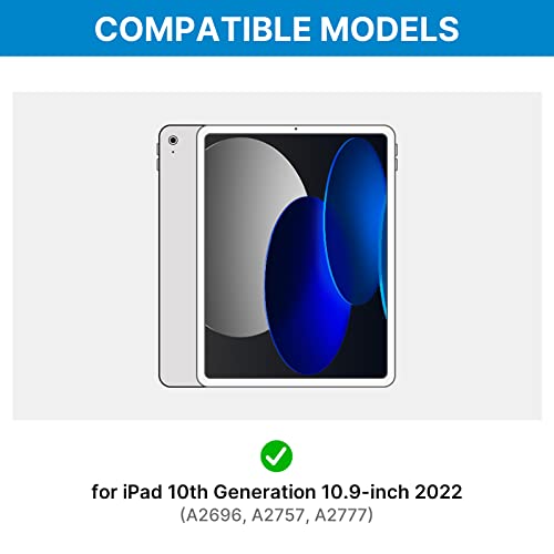 Typecase Touch Ipad 10Th Generation Case With Keyboard (10.9", 2022), Multi-Touch Trackpad, 10 Color Backlight, 360° Rotatable, Thin & Light For Apple Ipad 10Th Gen 10.9 #TOP1