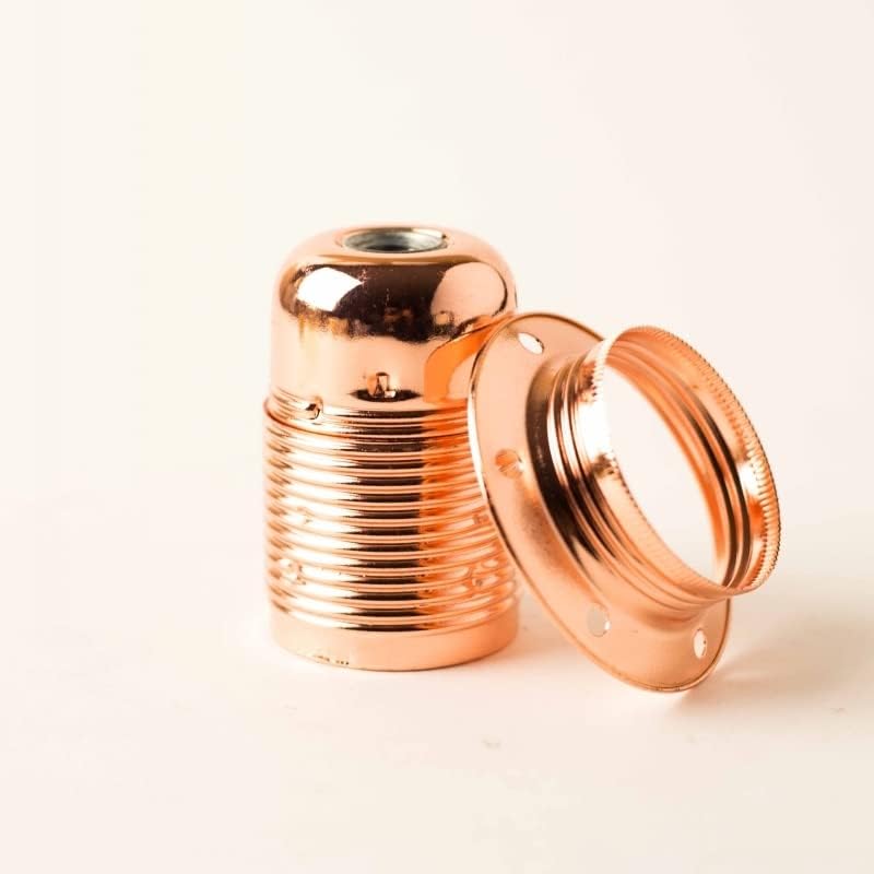 6pcs/lot E27 Antique Metal Lamp Holder Vintage Light Socket Light Fittings E27 Base - (Color: Gold Base Type: E26)