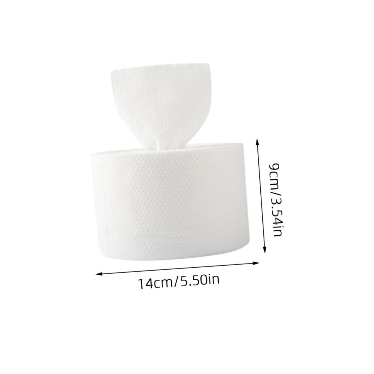 VICASKY 4 Rollen Makeup Entferner Reinigungstücher Trockene Feuchte Tücher Gesichtstuch Reinigen Weiß