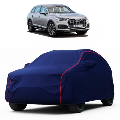 Image of Heavy-Duty Car Cover for Compatible with Audi Q7 (2022 to 2025 All Models) Deluxe Car Protection Cover - Waterproof & UV-Resistant All-Season Exterior Protection
