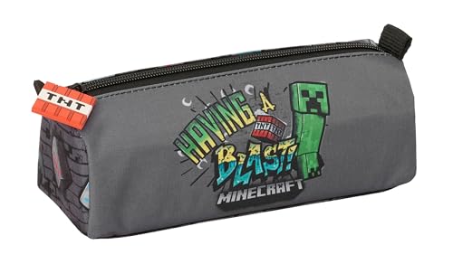 Minecraft Graffiti - Trousse avec Fermeture éclair et Compartiment, Trousse pour Enfant, idéale pour Les Enfants d'âge Scolaire, Confortable et Polyvalente,...