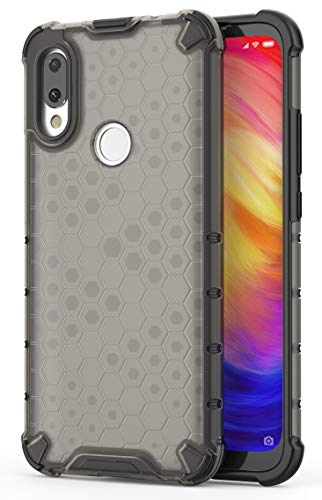 Image of for [ Mi Redmi Y3 ] Back Case Cover | Polycarbonate Hard Case Honeycomb |Camera Protection| Back Case for [ Mi Redmi Y3 ]- Black