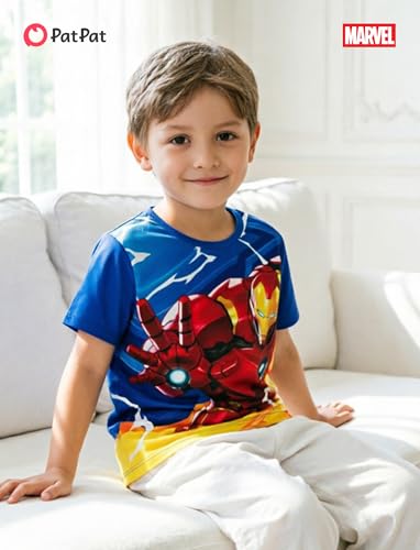 Image of Disney Princess Frozen Marvel Stitch Minnie Mickey Star Wars Girls /Boys Athletic Shirts UV Quick Dry Graphic T-Shirt 2-9 Year