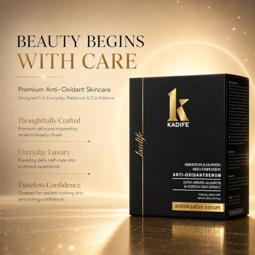 Image of KADIFE Anti Oxidant Face Serum with Alpha Arbutin, Allantoin & Acerola Fruit Extract | Dark Spot Corrector & Skin Brightening Serum for Hyperpigmentation, Uneven Skin Tone & Glow | 30ml