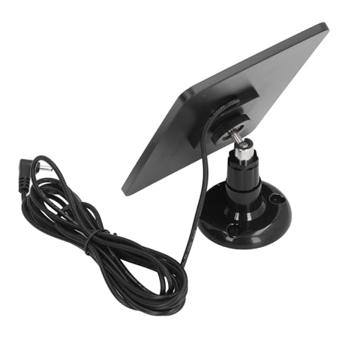 Solarpanel-Ladegerät für Ring Spotlight Cam und Ring Stick Up Cam, IP65 Wasserdichtes Solarpanel mit 5 V 10 W Aufladung, 9,8 Fuß Langes Kabel (CSP4W-DC-B)