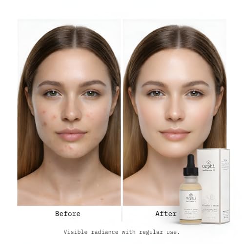 Orphi Radiance C Vitamin C Face Serum - Fragrance-Free Facial Serum with Hyaluronic Acid, Ferulic Acid & Vitamin E | Brightening & Anti-Aging Skincare for Women & Sensitive Skin | Made in USA - Image 6