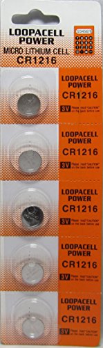 LOOPACELL 5 Pcs CR1216 Pila de Litio miniatura 1