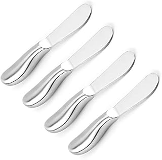 VANRA Butter Knife Set Spreader Knife Set Stainless Steel Cheese Knife 13.5cm/5.3-inch