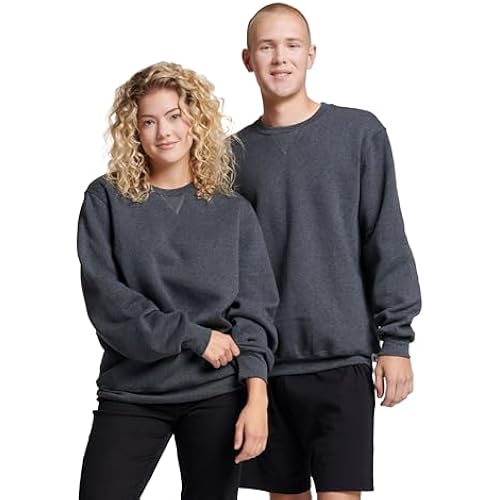 Russell Athletic Men's Dri-Power Fleece Sweatshirts, Moisture Wicking, Cotton Blend, Relaxed Fit, Sizes S-4X