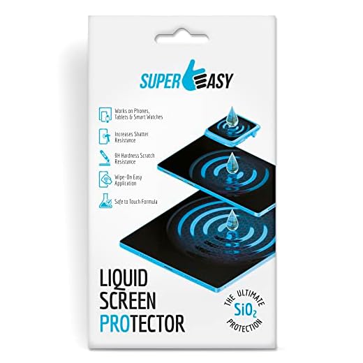 SUPER EASY Liquid Glass Screen Protector - Wipe On Scratch and Shatter Resistant Oleophobic Nano Protection for All Phones Tablets Smart Watches Universal