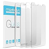 Maxboost Screen Protector for Apple iPhone Xs & iPhone X & iPhone 11 Pro (3 Packs, Clear) 0.25mm Tempered Glass Screen Protector with Advanced Clarity [3D Touch] Work w/Most Case 99% Touch Accurate
