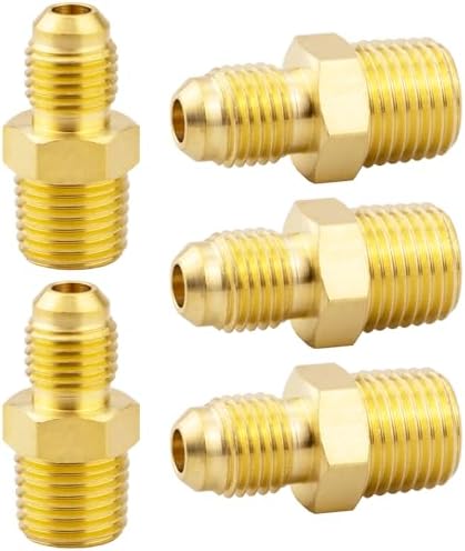 Brass Flare Reducing Tee 3/8" OD X 1/2" OD X 3/8" OD SAE 45 Degree - View #5
