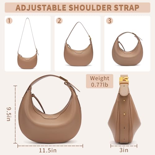 Bolso de Hombro Crescent Keyli para Mujer Piel Vegana Ajustable miniatura 3